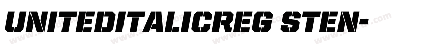 UnitedItalicReg Sten字体转换